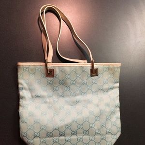 Authentic Gucci Light Blue Mini Tote